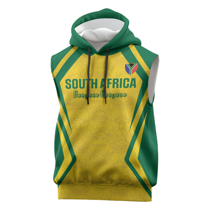 Custom South Africa 2026 Football Sleeveless Hoodie Banyana Banyana