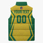 Custom South Africa 2026 Football Sleeveless Puffer Jacket Banyana Banyana