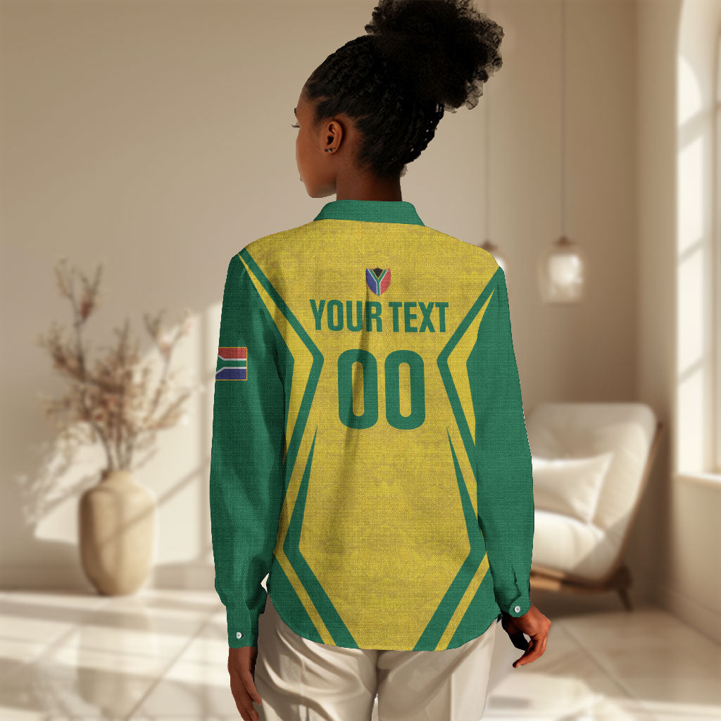 Custom South Africa 2026 Football Women Casual Shirt Banyana Banyana
