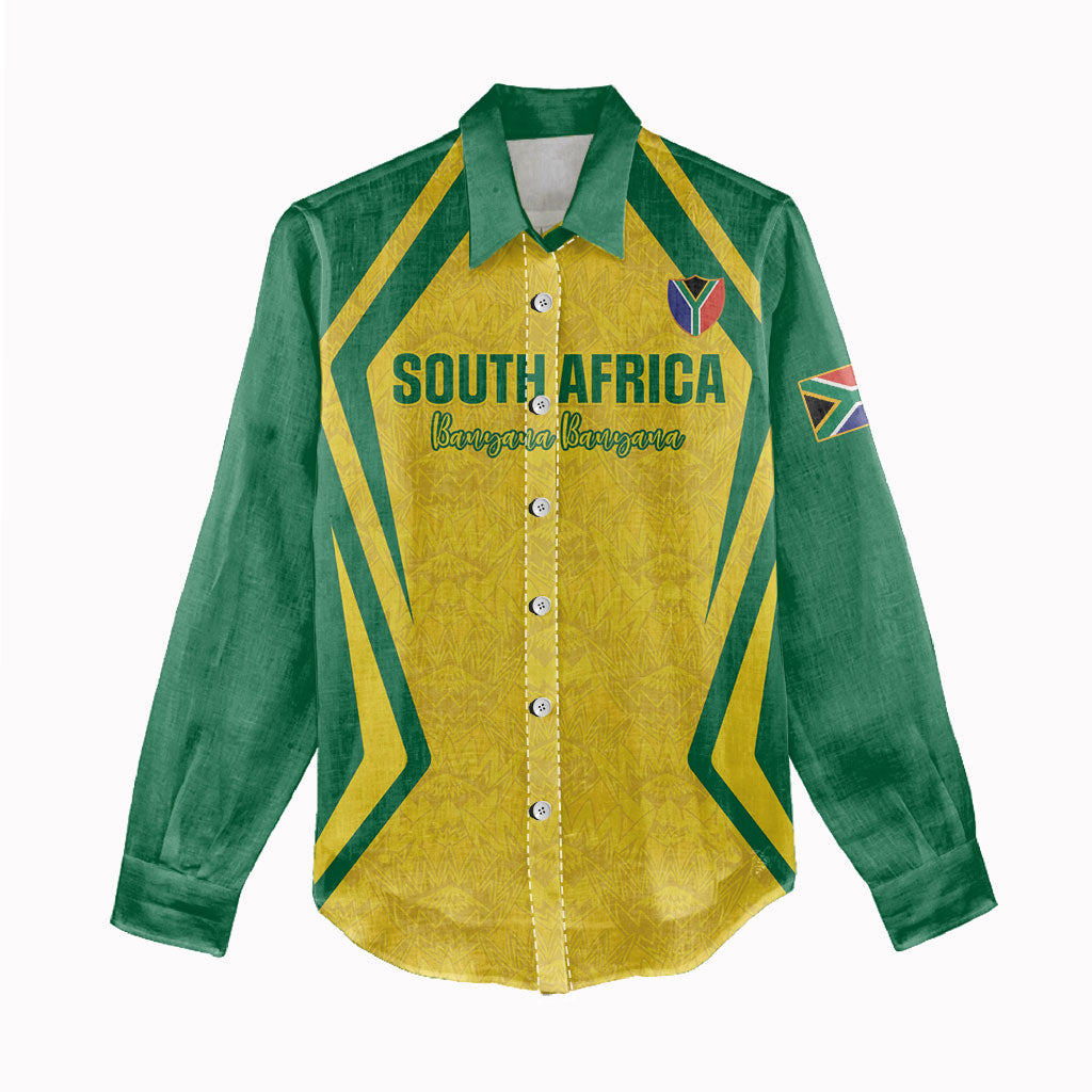 Custom South Africa 2026 Football Women Casual Shirt Banyana Banyana