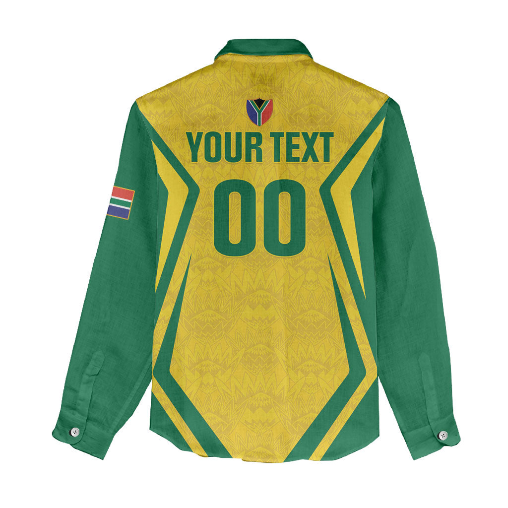 Custom South Africa 2026 Football Women Casual Shirt Banyana Banyana