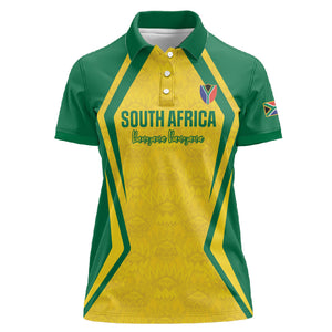 Custom South Africa 2026 Football Women Polo Shirt Banyana Banyana