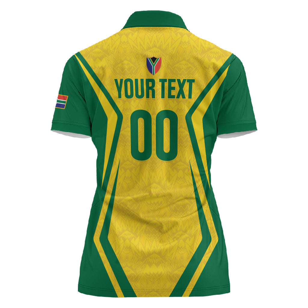 Custom South Africa 2026 Football Women Polo Shirt Banyana Banyana
