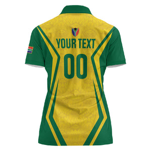 Custom South Africa 2026 Football Women Polo Shirt Banyana Banyana
