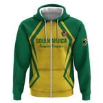 Custom South Africa 2026 Football Zip Hoodie Banyana Banyana