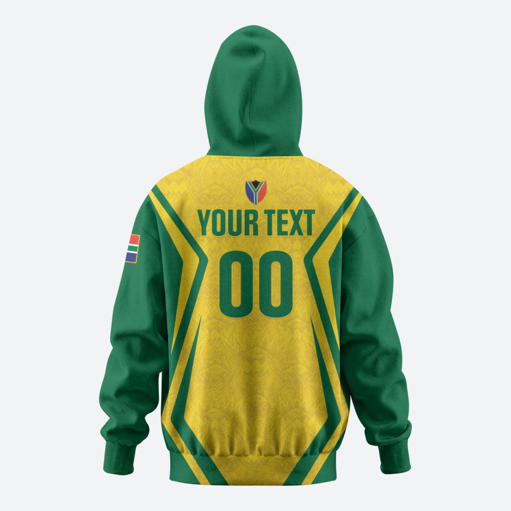 Custom South Africa 2026 Football Zip Hoodie Banyana Banyana