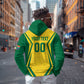 Custom South Africa 2026 Football Zip Hoodie Banyana Banyana