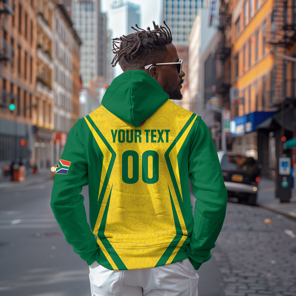 Custom South Africa 2026 Football Zip Hoodie Banyana Banyana