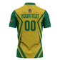 Custom South Africa 2026 Football Zipper Polo Shirt Banyana Banyana