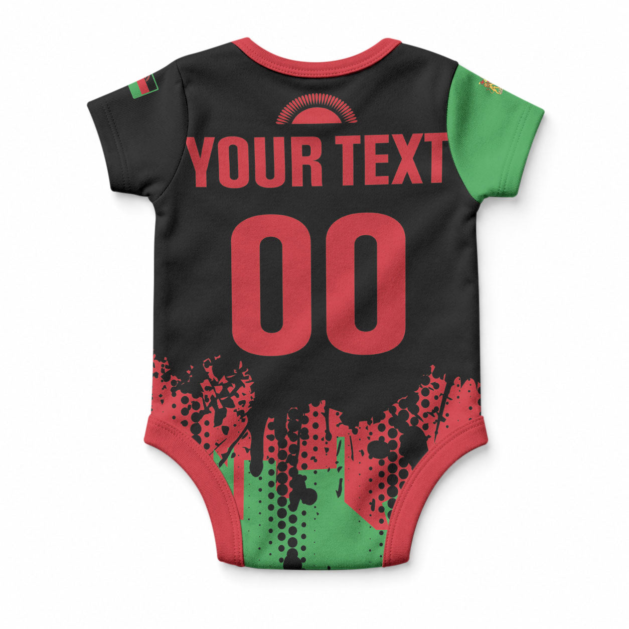 Custom Malawi 2026 Football Baby Onesie Go Scorchers Go Champions