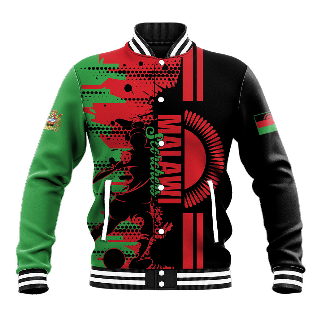 Custom Malawi 2026 Football Baseball Jacket Go Scorchers Go Champions