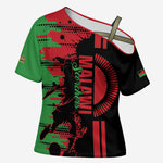 Custom Malawi 2026 Football Cross Shoulder Shirt Go Scorchers Go Champions