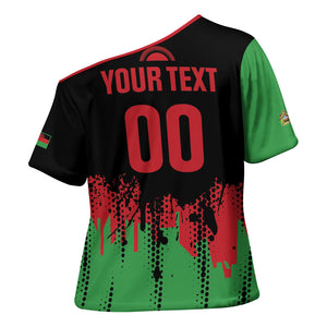 Custom Malawi 2026 Football Cross Shoulder Shirt Go Scorchers Go Champions