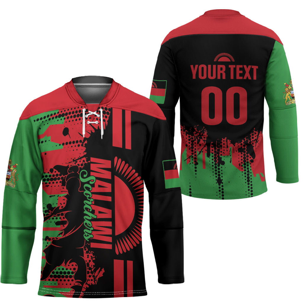 Custom Malawi 2026 Football Hockey Jersey Go Scorchers Go Champions