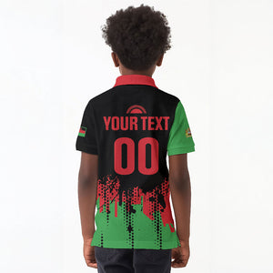 Custom Malawi 2026 Football Kid Polo Shirt Go Scorchers Go Champions