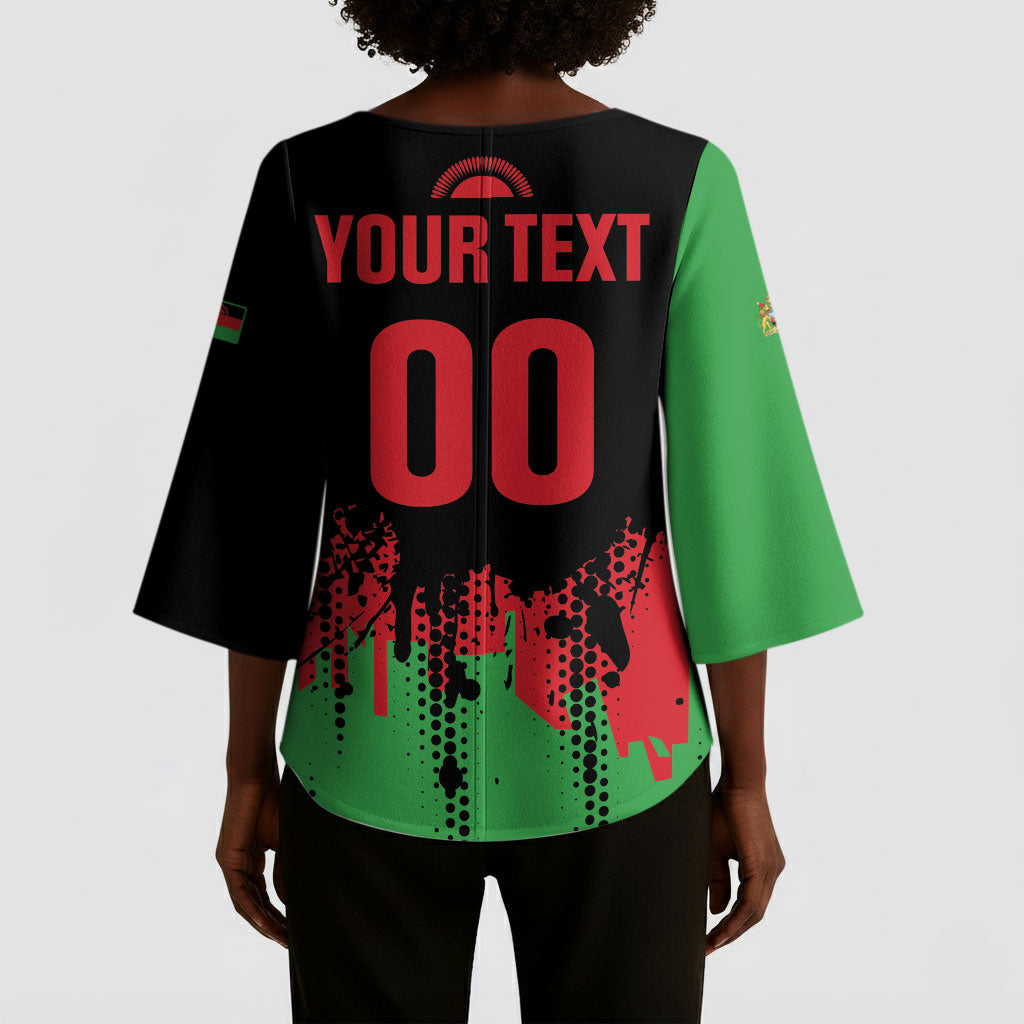 Custom Malawi 2026 Football Kimono Sleeve Blouse Go Scorchers Go Champions