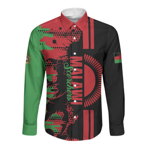 Custom Malawi 2026 Football Long Sleeve Button Shirt Go Scorchers Go Champions