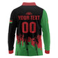 Custom Malawi 2026 Football Long Sleeve Polo Shirt Go Scorchers Go Champions