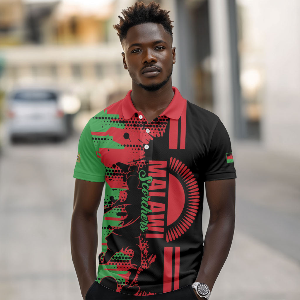 Custom Malawi 2026 Football Polo Shirt Go Scorchers Go Champions