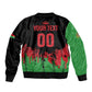 Custom Malawi 2026 Football Sleeve Zip Bomber Jacket Go Scorchers Go Champions