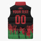 Custom Malawi 2026 Football Sleeveless Puffer Jacket Go Scorchers Go Champions
