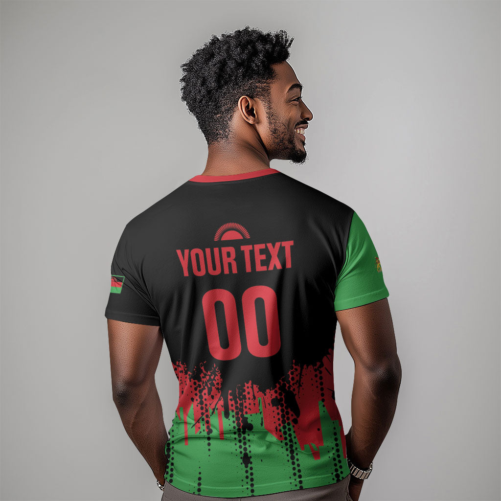 Custom Malawi 2026 Football T shirt Go Scorchers Go Champions