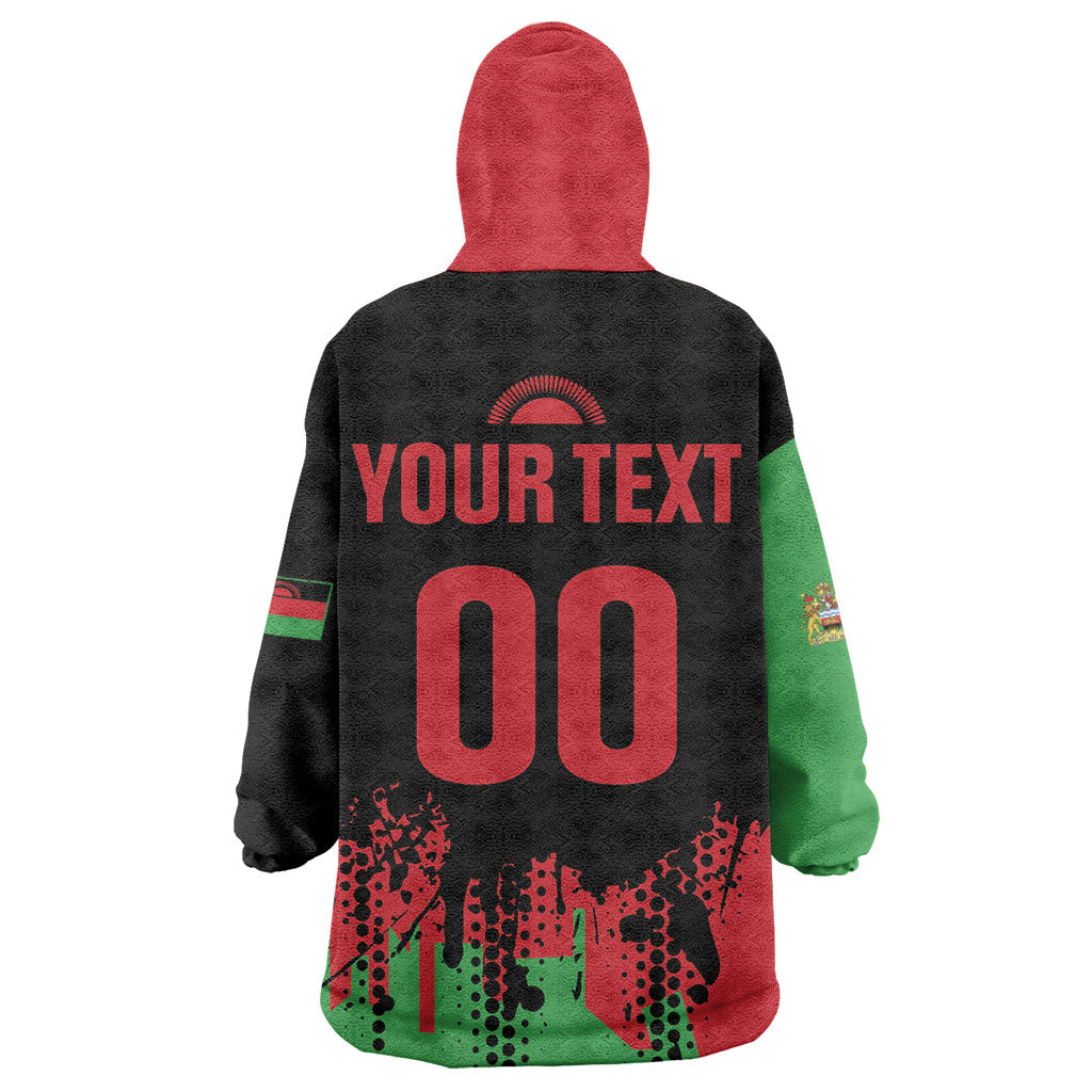 Custom Malawi 2026 Football Wearable Blanket Hoodie Go Scorchers Go Champions