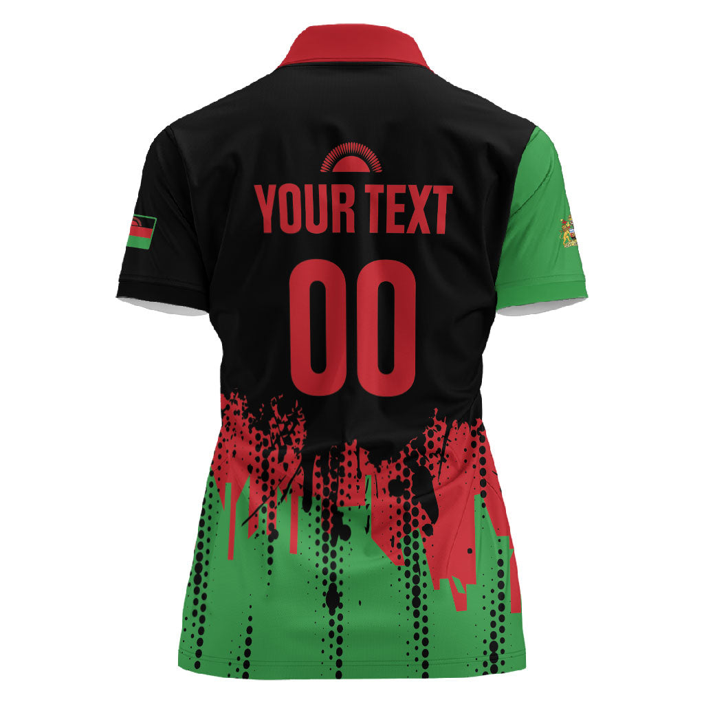 Custom Malawi 2026 Football Women Polo Shirt Go Scorchers Go Champions