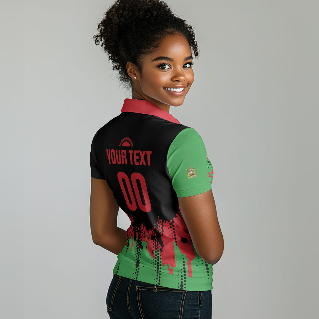 Custom Malawi 2026 Football Women Polo Shirt Go Scorchers Go Champions
