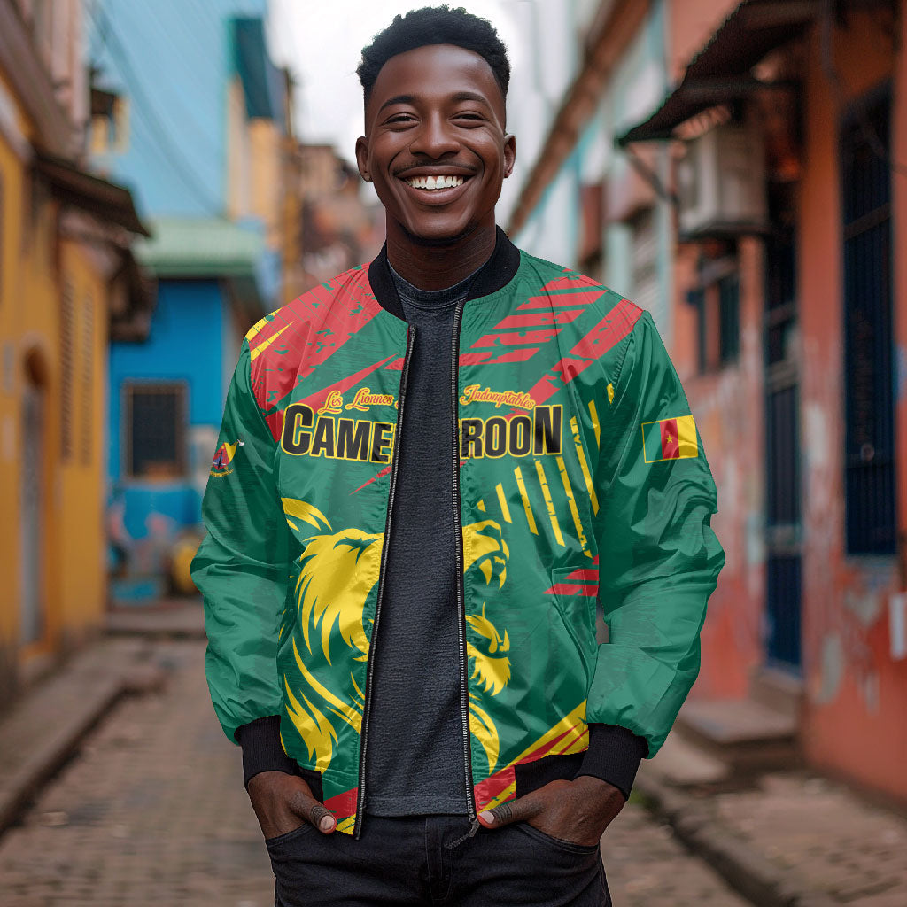 Custom Cameroon 2026 Football Bomber Jacket Les Lionnes Indomptables