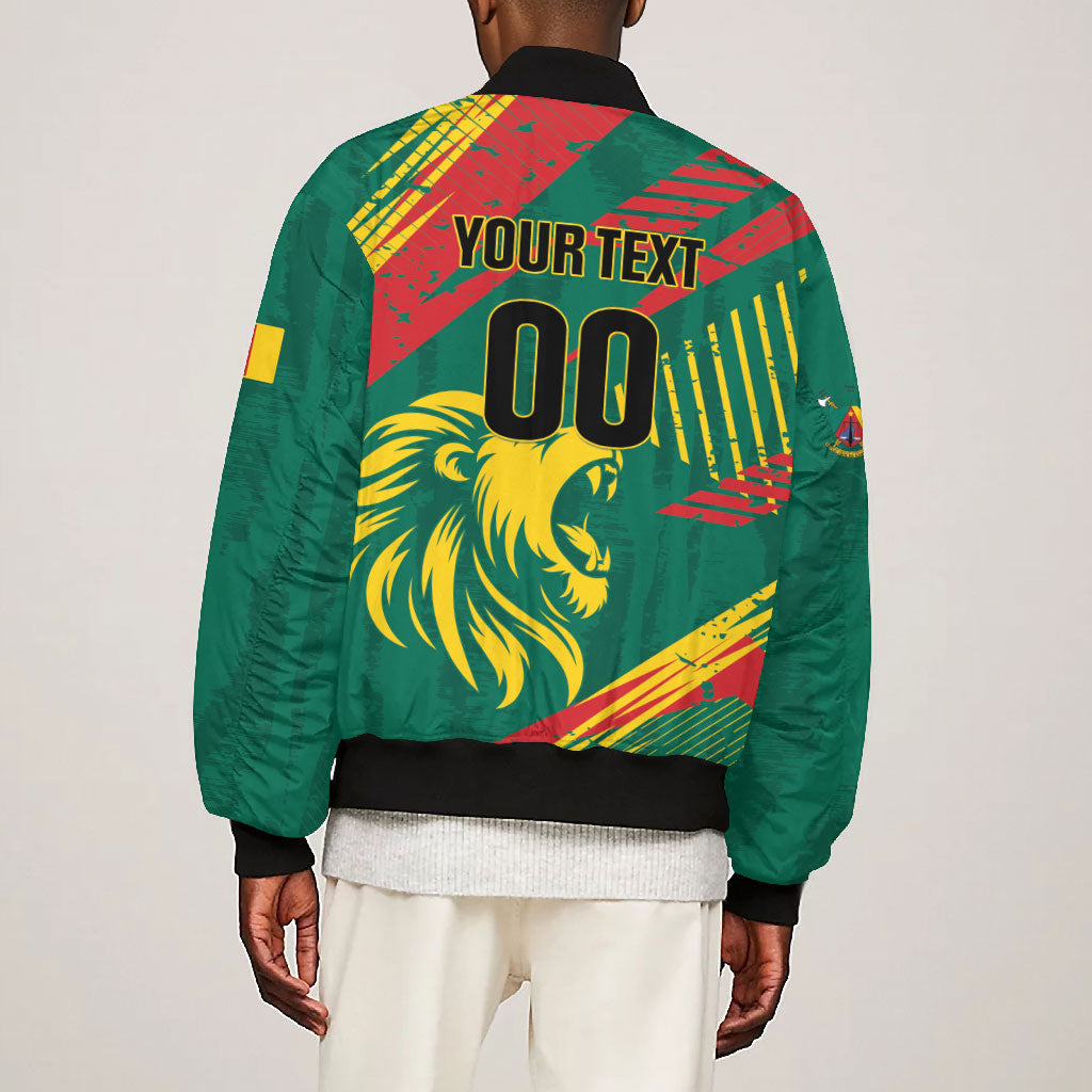 Custom Cameroon 2026 Football Bomber Jacket Les Lionnes Indomptables