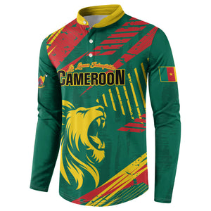 Custom Cameroon 2026 Football Button Sweatshirt Les Lionnes Indomptables