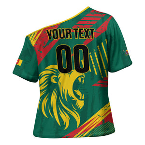 Custom Cameroon 2026 Football Cross Shoulder Shirt Les Lionnes Indomptables