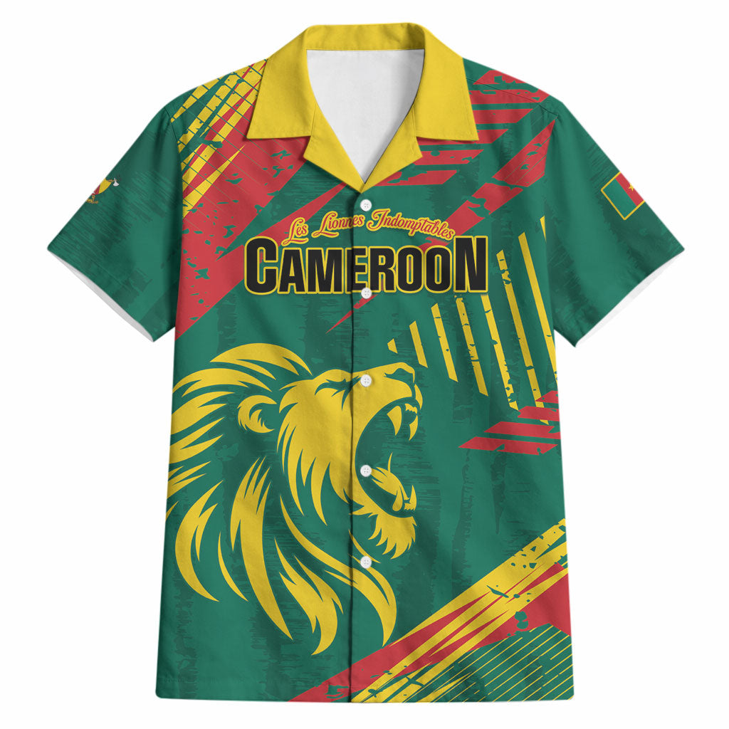 Custom Cameroon 2026 Football Hawaiian Shirt Les Lionnes Indomptables