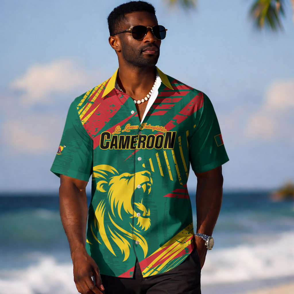 Custom Cameroon 2026 Football Hawaiian Shirt Les Lionnes Indomptables