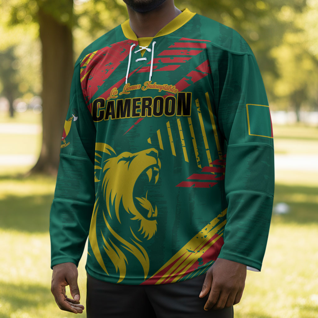 Custom Cameroon 2026 Football Hockey Jersey Les Lionnes Indomptables