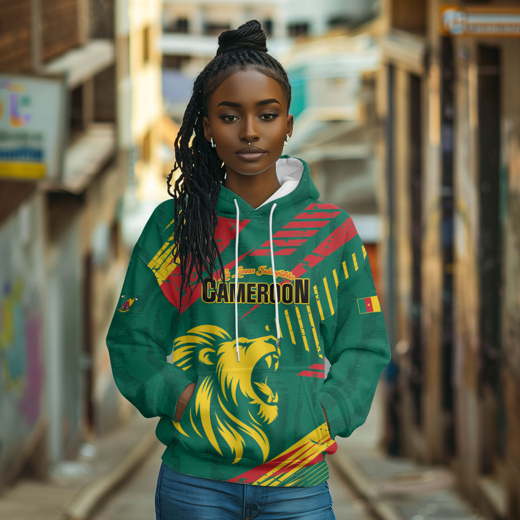 Custom Cameroon 2026 Football Hoodie Les Lionnes Indomptables