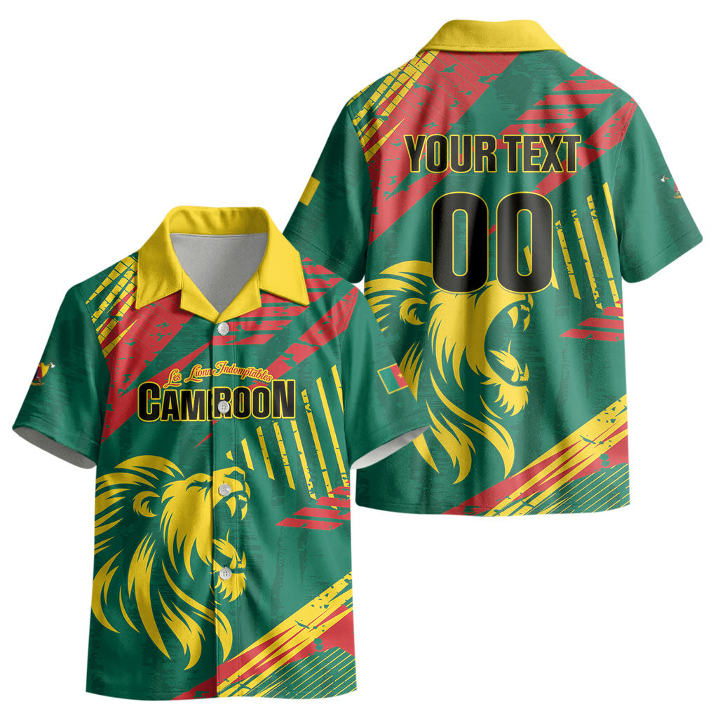 Custom Cameroon 2026 Football Kid Hawaiian Shirt Les Lionnes Indomptables