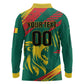 Custom Cameroon 2026 Football Long Sleeve Polo Shirt Les Lionnes Indomptables
