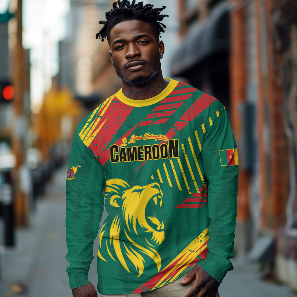 Custom Cameroon 2026 Football Long Sleeve Shirt Les Lionnes Indomptables