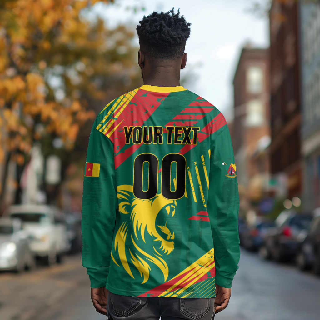 Custom Cameroon 2026 Football Long Sleeve Shirt Les Lionnes Indomptables