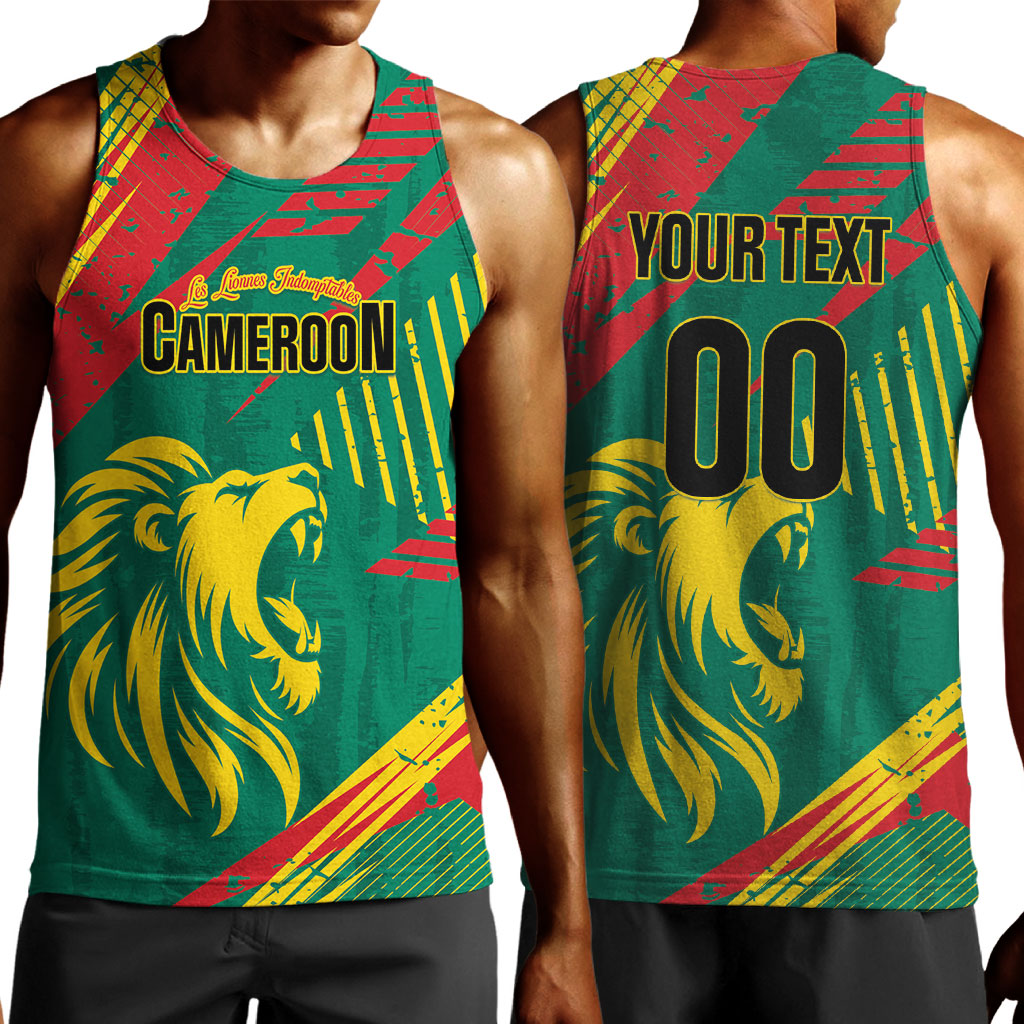 Custom Cameroon 2026 Football Men Tank Top Les Lionnes Indomptables
