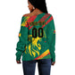 Custom Cameroon 2026 Football Off Shoulder Sweater Les Lionnes Indomptables