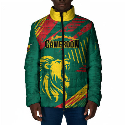 Custom Cameroon 2026 Football Padded Jacket Les Lionnes Indomptables