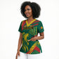 Custom Cameroon 2026 Football Scrub Top Les Lionnes Indomptables