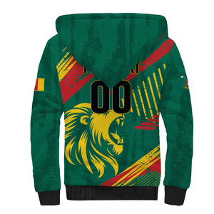 Custom Cameroon 2026 Football Sherpa Hoodie Les Lionnes Indomptables