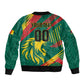 Custom Cameroon 2026 Football Sleeve Zip Bomber Jacket Les Lionnes Indomptables