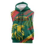 Custom Cameroon 2026 Football Sleeveless Zip Hoodie Les Lionnes Indomptables