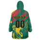Custom Cameroon 2026 Football Wearable Blanket Hoodie Les Lionnes Indomptables