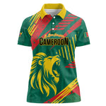 Custom Cameroon 2026 Football Women Polo Shirt Les Lionnes Indomptables